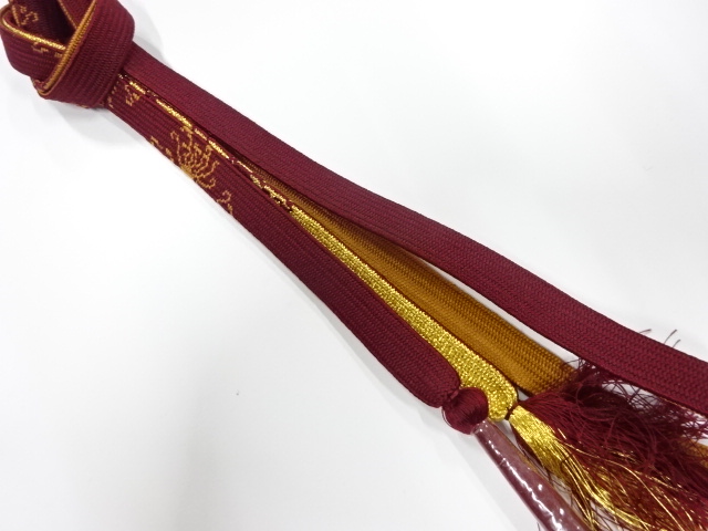 未使用品　正絹　手組帯締め